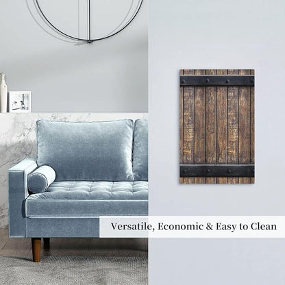 Light Switch Cover Rustic Barn Door Vintage Country Wood Board Wall Plate Cover 1 Gang Blank No Device Decorative Outlet Covers Electrical Switchplate for Farmhouse Cabin Decor