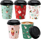 Fit Meal Prep 50 Pack 8 oz Christmas Disposable Coffee Cups by FMPBRANDS