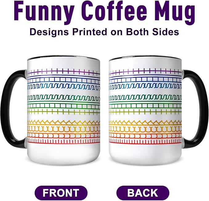 Funny Coffee Mugs for Women Men, 15oz Hidden Message Ceramic Cup | Secret - Image 2