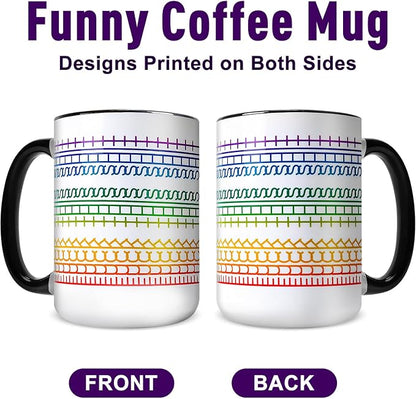 Funny Coffee Mugs for Women Men, 15oz Hidden Message Ceramic Cup | Secret - Image 2