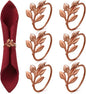 WILLBOND Leaf Napkin Rings Holders Fall Party Napkin Rings by Willbond+Technology+Limited