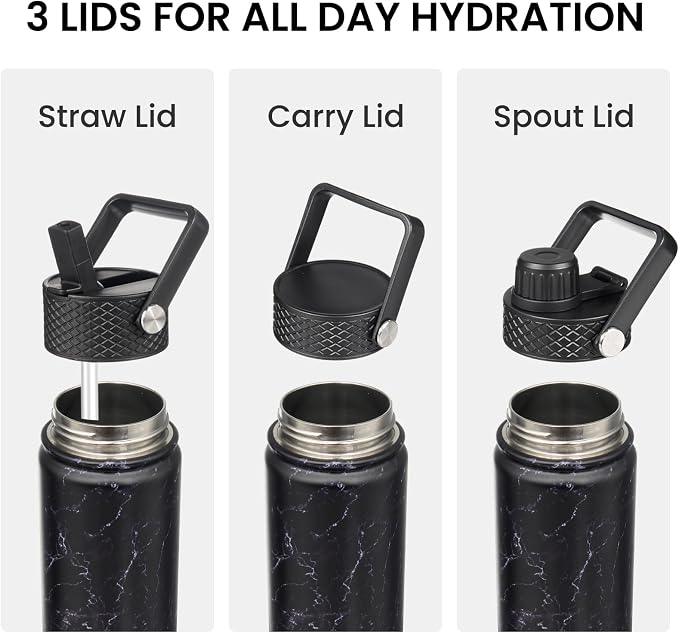 Konokyo 24 oz Insulated Stainless Steel Water Bottle - Image 4