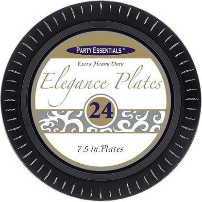 Party Essentials Elegance Quality Hard Plastic 7.5-Inch Round Party/Salad Plates - Image 2