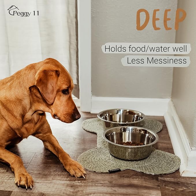Deep Stainless Steel Anti-Slip Dog Bowls - Image 4