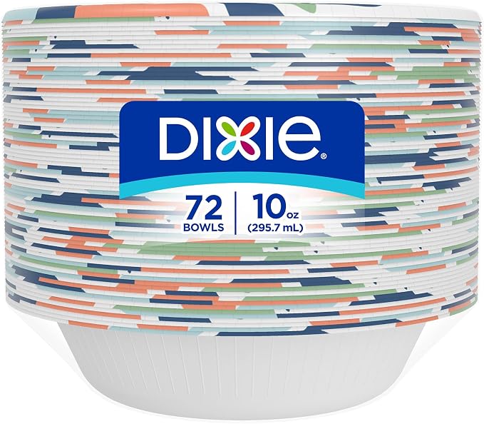 Dixie Small Paper Bowls, 10 Oz, Microwave-Safe, Soak-Proof, Disposable Bowls - Image 8