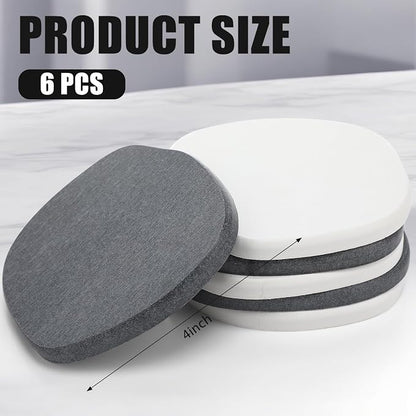 Diatomaceous Earth Coaster ，Set of 6，Unique White Absorbent Coasters - Image 2