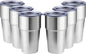 MEWAY 16oz Tumbler Double Wall Vacuum Insulated Travel Mug Bulk, Stainless by MEWAY