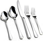 KIKCOIN 60 Pack Silverware Set for 12, Heavy Duty Stainless Steel Flatware Set, Mirror Polished Forks and Spoons Knife Set, Dishwasher Safe Cutlery Utensils Set for Home Kitchen Restaurant Wedding