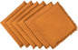 DII Everyday Collection, Fringed Solid Tabletop, Napkin Set, Pumpkin Spice by DII
