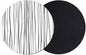Black Coasters Set of 2, Abstract Lines Gradient Minimalist Modern Texture Soft by PIEPLE