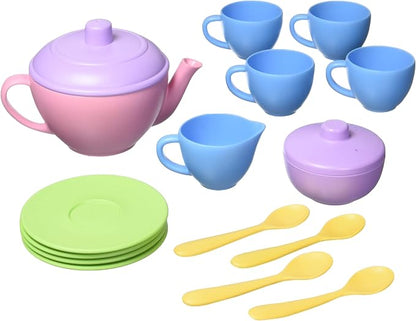 Green Toys Tea Set, Motor Skills, Language & Communication Kids Role Play Toy. by Green+Toys