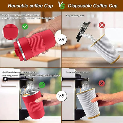 Insulated Travel Coffee Mug, Stainless Steel Coffee Cup - Image 4