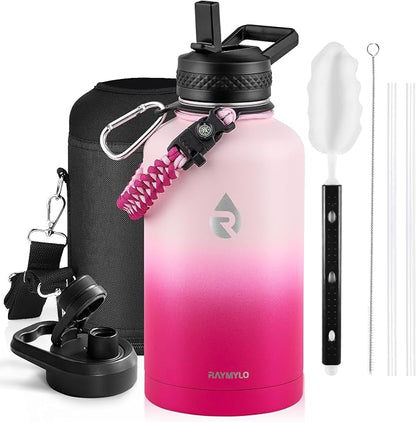 RAYMYLO Insulated Water Bottle 64 oz, Triple Wall Vacuum Stainless Steel | by RAYMYLO