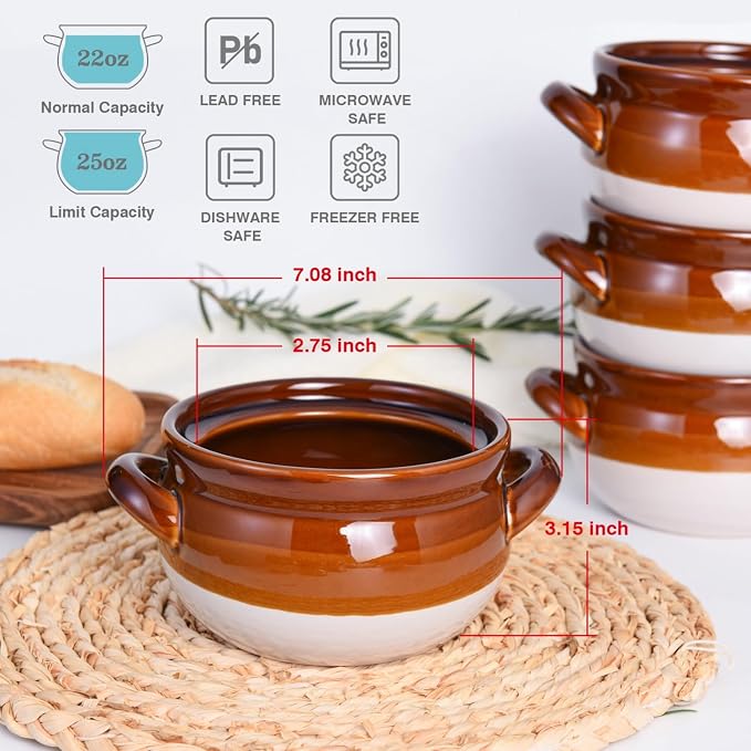 Vumdua French Onion Soup Bowls - Image 7