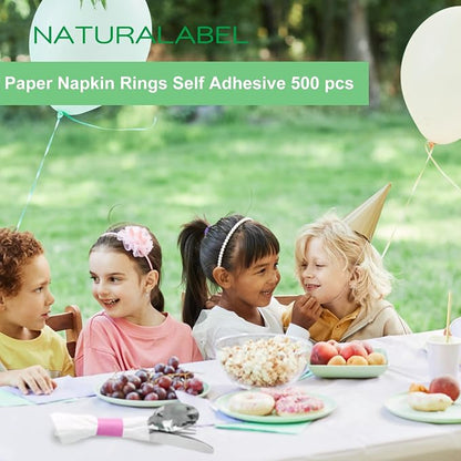 Self-Adhesive Napkin Bands, elegant table setting, - Image 4