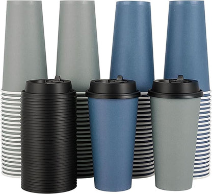 LITOPAK 100 Pack 20 oz Disposable Paper Coffee Cups by LITOPAK