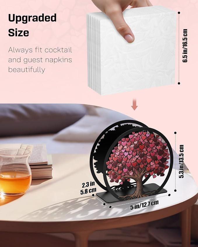 Uniclife Metal Napkin Holder for Table Standing Napkin Dispenser|Luncheon & - Image 2