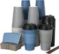 LITOPAK 100 Pack 16 oz Disposable Coffee Cups by LITOPAK
