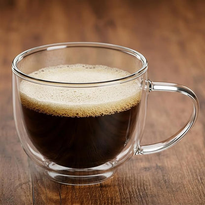 Double Wall Glass Coffee Mugs - Image 3