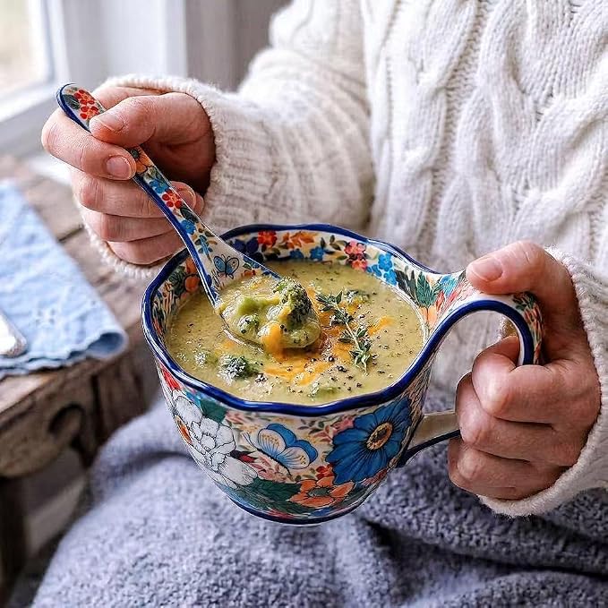 ALMA Soup Bowl with Large Handle 16oz, Giftable - Image 2