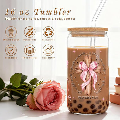 Christian Gifts for Women Glass Cups - Image 3