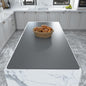 Warome Silicone Mat, 47"x 23" Silicone Mats for Kitchen Counter, Nonslip Heat Resistant Mat, Extra Large Kitchen Counter Mat, Countertop Protector for Craft, No Creases-Gray