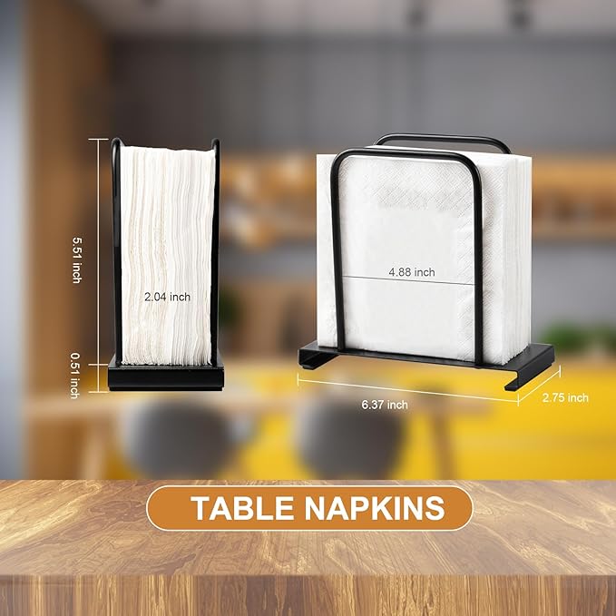 Napkin Holder for Table, Modern Standing Napkin Holders for Kitchen Dining | - Image 6