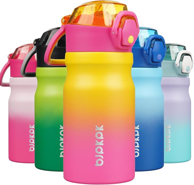BJPKPK 14 oz Insulated Water Bottle, Stainless Steel Flask | Leak Proof Locking by BJPKPK