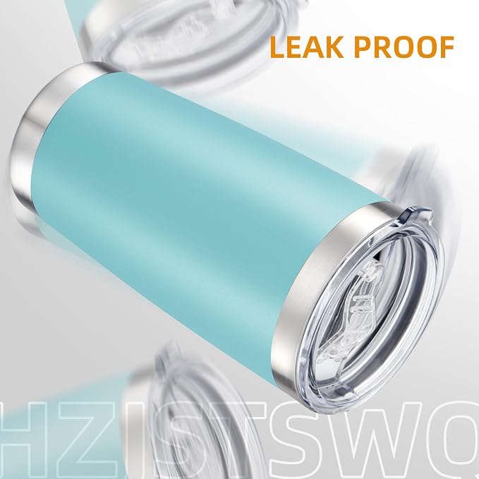20oz Tumbler Bulk with Lid Stainless Steel Tumblers, 12 Pack | Leak Proof Lid - Image 4