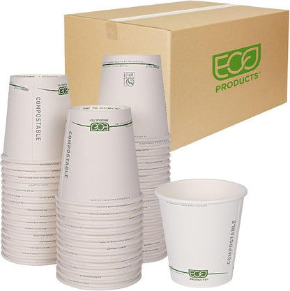 ECO PRODUCTS GreenStripe Disposable Paper Hot Cups, 10 oz by Eco-Products