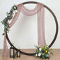 Efavormart 20ft Dusty Rose Gauze Cheesecloth Wedding Arch Drapery Fabric by efavormart