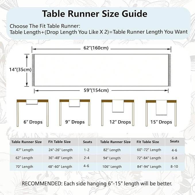 Farmhouse Boho Rustic Neutral Table Runner Decor - Image 6