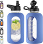 CIVAGO 64 oz Glass Water Bottle by CIVAGO