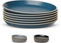 KooK Dinner Plates, Ceramic Round Kitchen Dinnerware Set, Dishwasher & by Kook