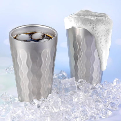 JIEYAO 4 Pack Stainless Steel Cups, 16oz Double Wall Insulated Tumblers - Image 4