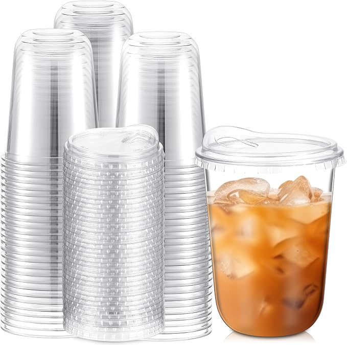 Baderke Clear Plastic Cups by Baderke