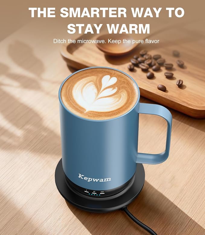 Kepwam Self-Heating Coffee Mug T1-16oz, Fast Heating Rechargeable Heated Coffee - Image 7