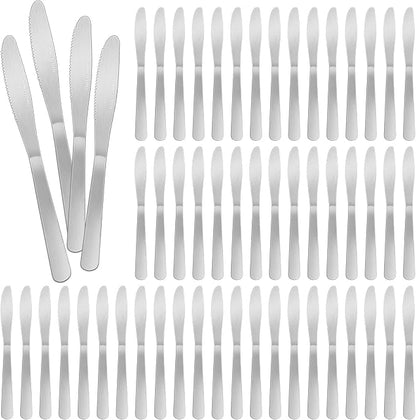 150 Pcs Stainless Steel Dinner Knives Bulk 8.3 Inches Spreader Knives by Unknown