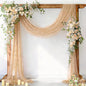 Pearl Table Runner Gauze Sheer 19FT Wedding Draping Fabric Decor | Nude Summer by Socomi