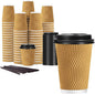 Lamosi 50 Pack 12 oz Disposable Coffee Cups by BuyNow
