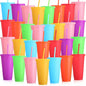 Honeydak 30 Pack Tumbler with Straw and Lid Bulk Cups by Honeydak