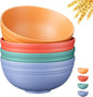 Quatish 4 PCS Unbreakable Cereal Bowls, Dishwasher & Microwave Safe Wheat Straw by Quatish