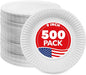 Stock Your Home 9-Inch Paper Plates Uncoated, Everyday Disposable Plates 9" by StockYourHome