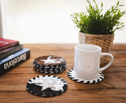Natural Cowhide Coaster - Image 3
