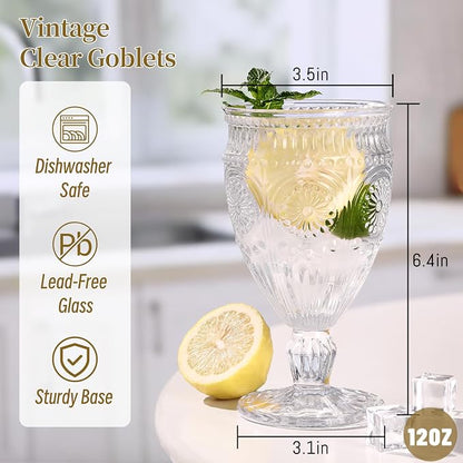 Darlion Goblets, Water Glasses, Goblet Glasses, Food-Grade Glass, Thick Glass - Image 2