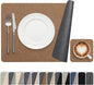 Vinyl Placemats Set of 4, Dual Sided Place Mats by Banchif
