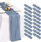 18 Pack Cheesecloth Table Runner 10FT Dusty Blue Table Runner Boho Gauze Cheese by Showgeous