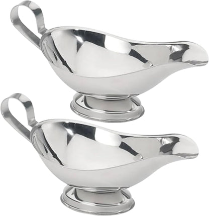 Stainless Steel Gravy Boat – Elegant Sauce Server by GEEXDEPOT
