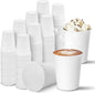 270 Pack 10 oz Disposable Paper Coffee Cups, White Paper Cups for Coffee and Water, Hot Drinking Cups for Party, Home, and Office