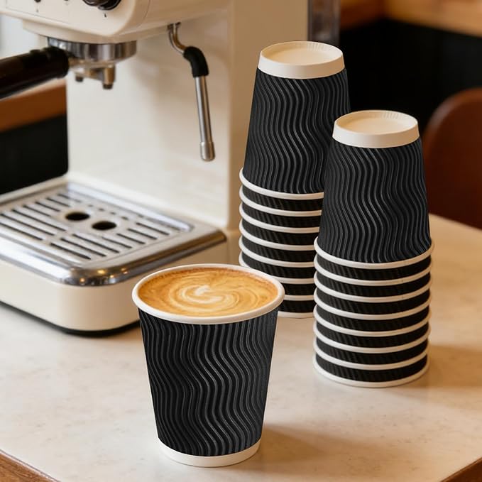 BYSNOW 100 Pack 8 oz Coffee Cups - Image 4